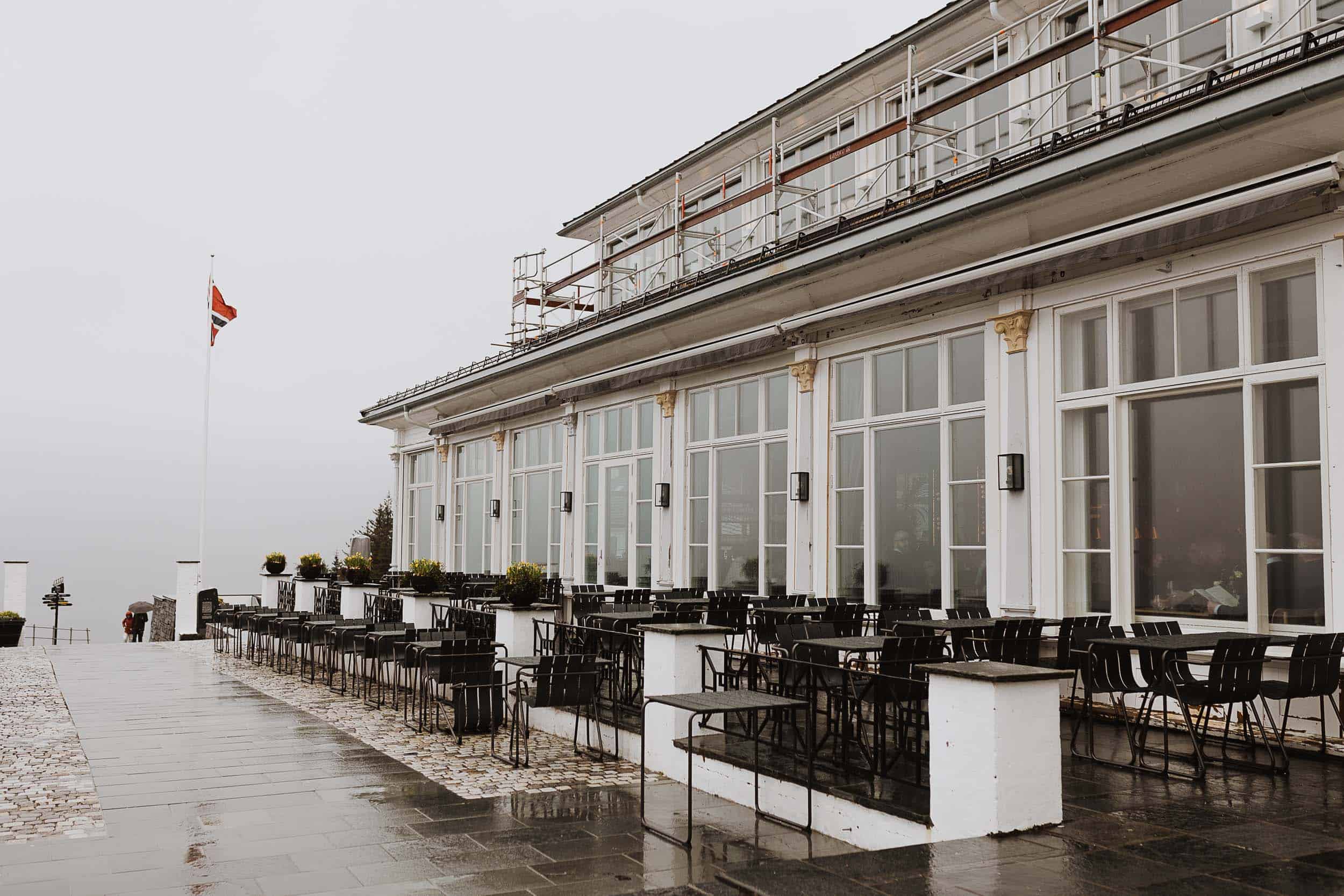 utsiden av fløirestauranten